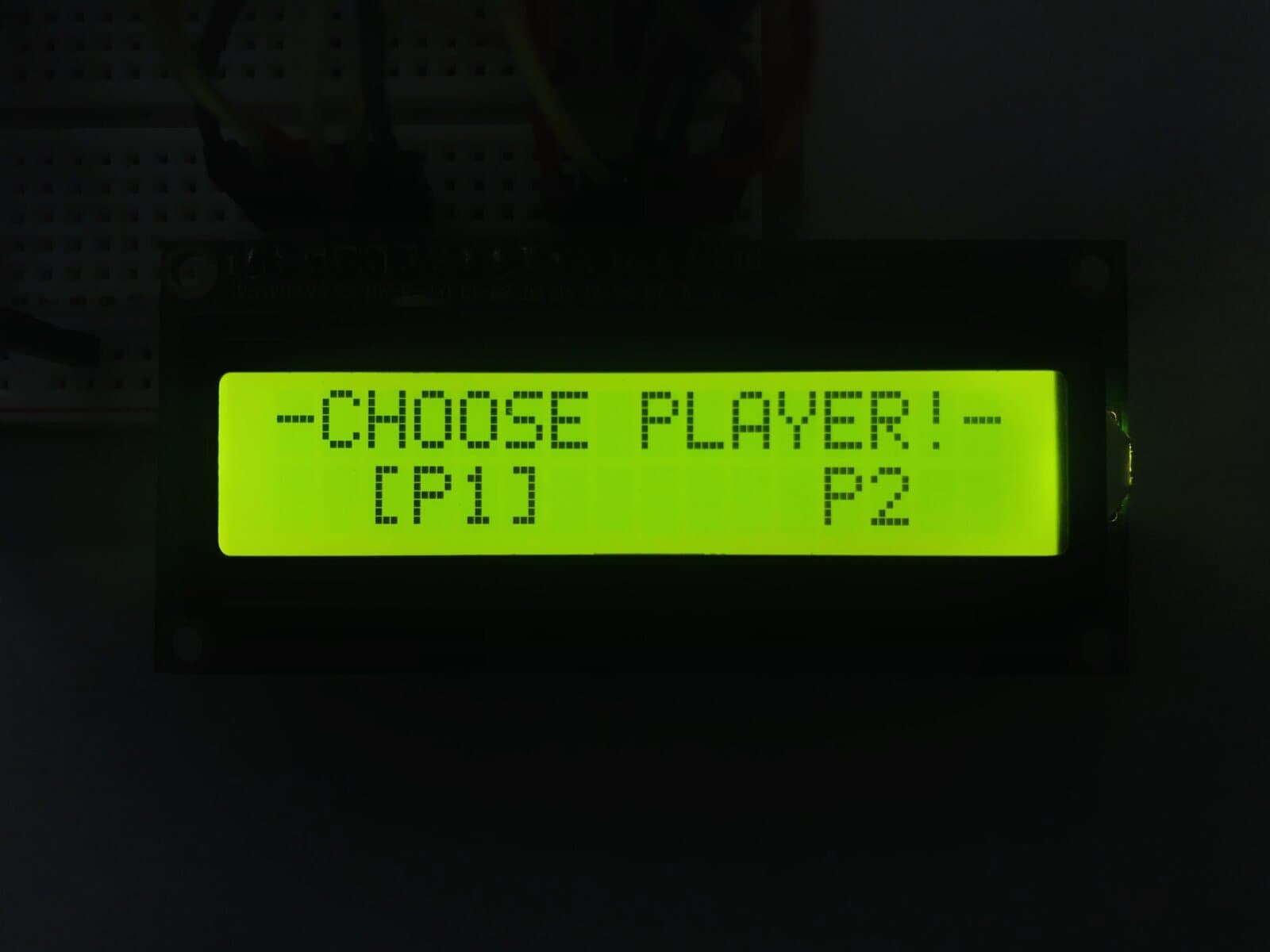 Battleship game on a 16×2 LCD