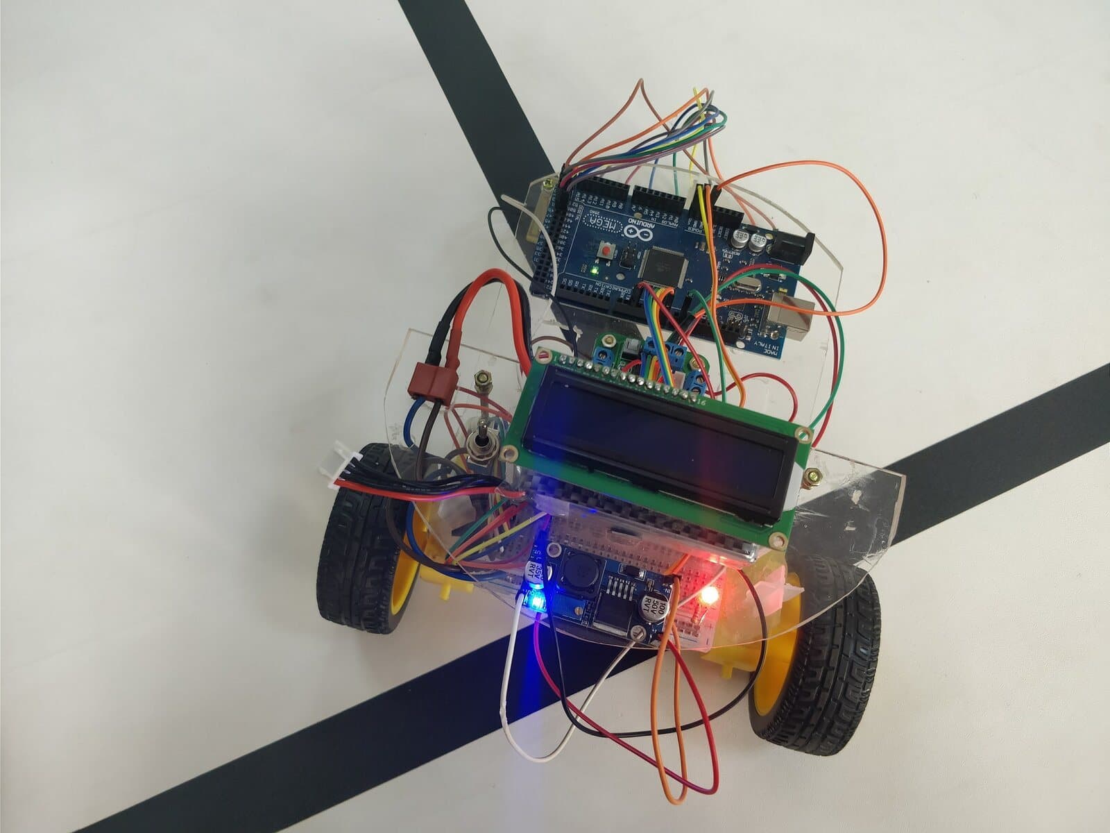Grid-solving robot on the line grid, 2017